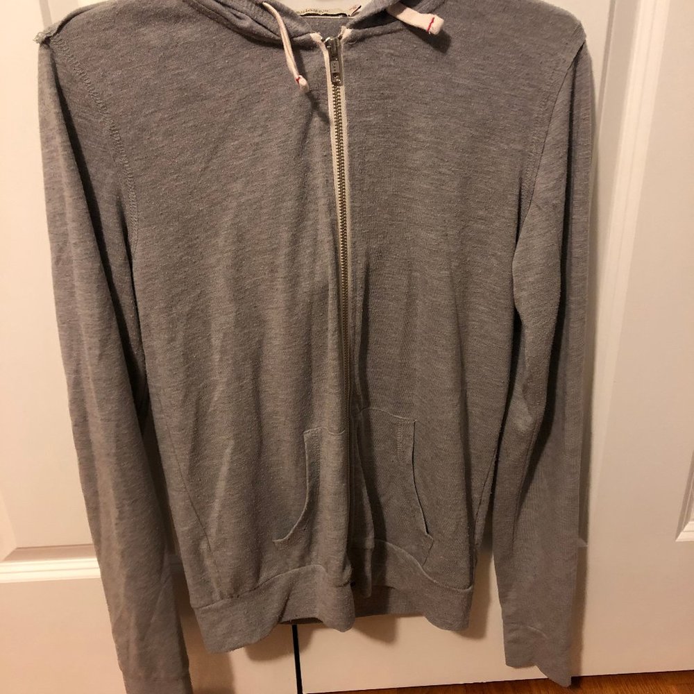 Grey zip-up Sweatshirt